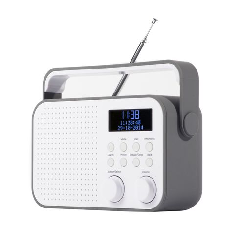 Nikkei NDB20GY Draagbare DAB+ Radio alarm FM autoscan grijs  Nikkei