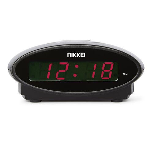 Nikkei NR10BK Wekker digitaal snooze Zwart  Nikkei