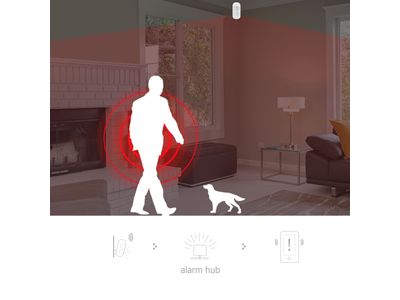 MD9100 huisdierviendelijke PIR bewegingsdetector draadloos