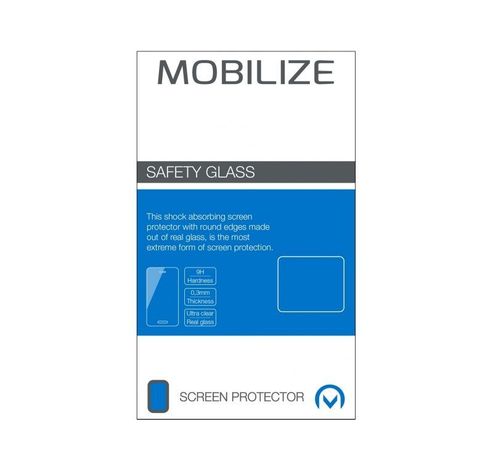 Glas ScreenProtector Apple iPhone 7/8/SE 2020 - Zwart  Mobilize