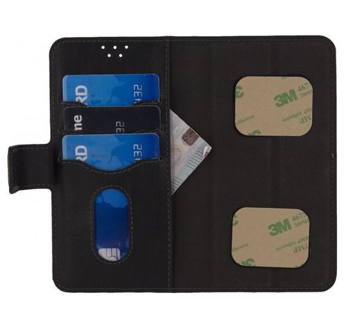 Premium 2 in1 wallet case universal large black  Mobilize