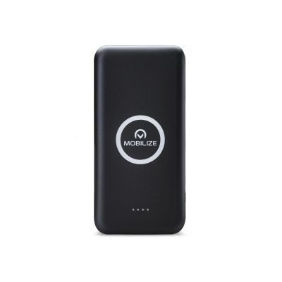 Wireless charging power bank 10000mAh black  Mobilize