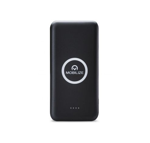 Wireless charging power bank 10000mAh black  Mobilize