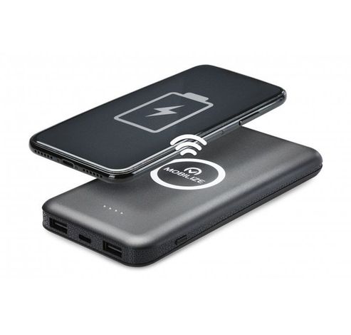 Wireless charging power bank 10000mAh black  Mobilize