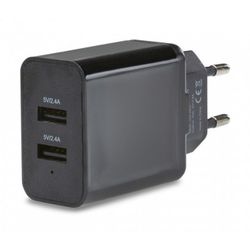 Mobilize Smart travel charger Dual USB 4.8A 24W black 