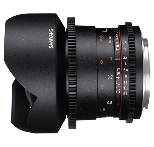 14mm T3.1 VDSLR II Canon  Samyang