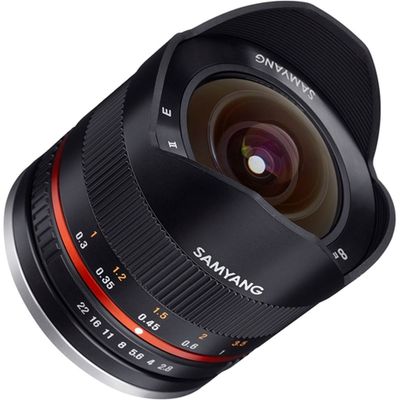 8mm Fisheye f/2.8 CS II MC Sony E-System Black  Samyang