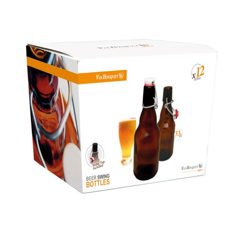 Set 12 bouteilles à bière 33cl + bouchon  Nerthus