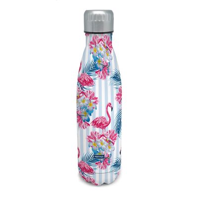 Drinkfles vacuum 500ml flamingo (warm en koud)  Nerthus