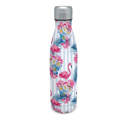 Drinkfles vacuum 500ml flamingo (warm en koud)  Nerthus