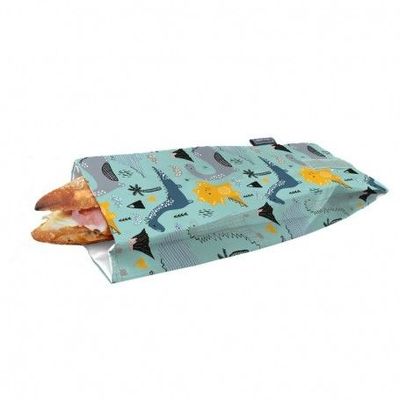 Lunchzak snack en stokbrood dinosaurus - 30x11cm  Nerthus