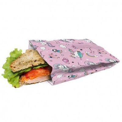 Lunchzak sandwich eenhoorn - 19x14cm  Nerthus