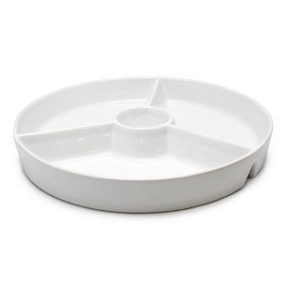 Assiette à servir avec compartiments pour snacks porcelaine 20cm  Nerthus