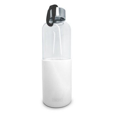 Gourde verre-silicone 600ml blanc  Nerthus