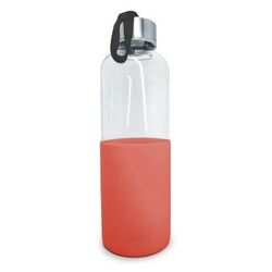 Nerthus Gourde verre-silicone 600ml corail 