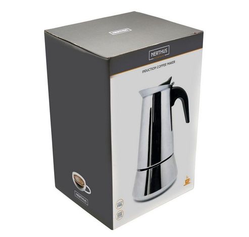 Espressokoker inox 10 kopjes  Nerthus