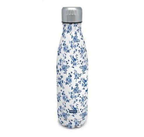 Drinkfles vacuum 500ml blauw blad (warm en koud)  Nerthus