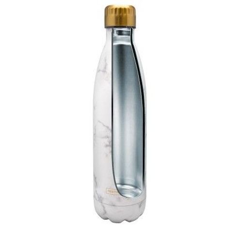 Gourde vacuum 750ml marbre blanc (chaud et froid)  Nerthus