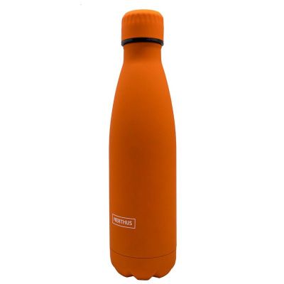 Drinkfles vacuüm 500ml oranje (warm en koud)  Nerthus