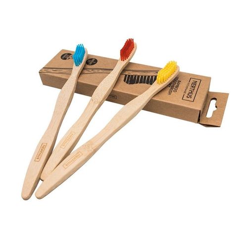 Brosse à dents bambou 3pcs  Nerthus