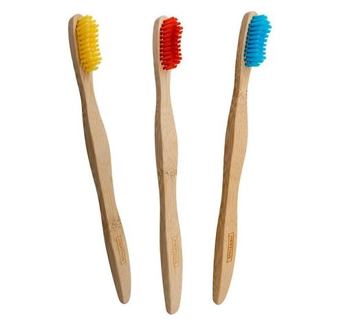 Brosse à dents bambou 3pcs  Nerthus