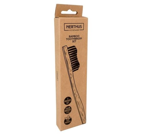 Brosse à dents bambou 3pcs  Nerthus