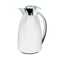 Koffiekan thermos inox/glas wit 1L 