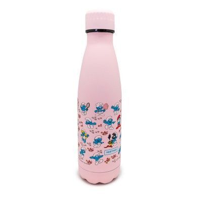 Gourde vacuüm 500ml Les Schtroumpfs rose (chaud et froid)  Nerthus