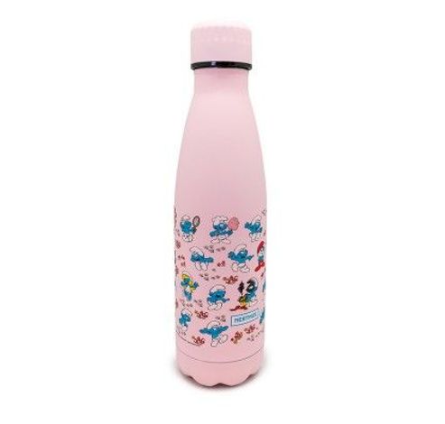 Gourde vacuüm 500ml Les Schtroumpfs rose (chaud et froid)  Nerthus