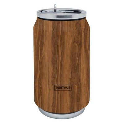 Blikje vacuum 330ml hout (warm en koud)  Nerthus