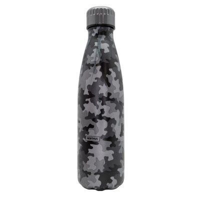 Drinkfles vacuüm 500ml cammo grijs (warm en koud)  Nerthus