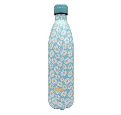 Drinkfles vacuüm 1000ml margriet blauw (warm en koud)  Nerthus