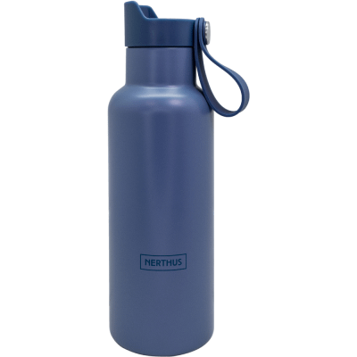 Gourde vacuum 500ml bleu marine (chaud et froid) - CLICK! & DRINK  Nerthus