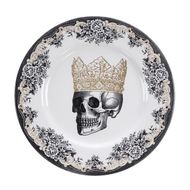 Skull Design Plate 28x2,3cm, Crown /6 