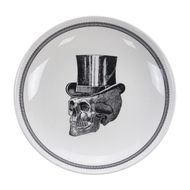 Skull Design Bowl 24,5x3,5cm, Top Hat /6 