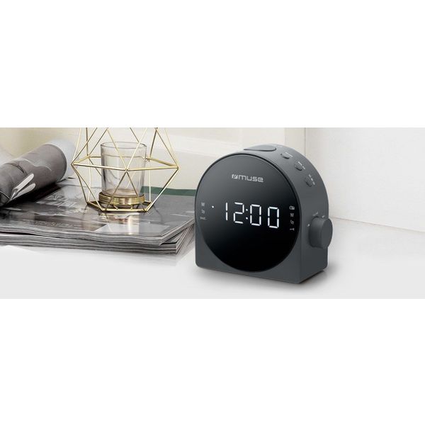 Muse M-185 CR Dual alarm clock radio