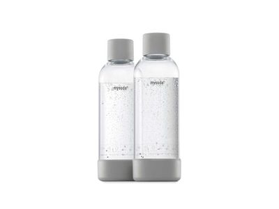 MySoda 1L Bottle 2Pack Grey 