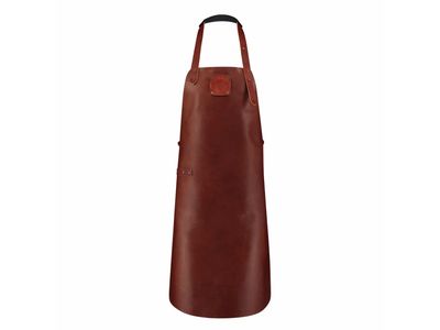 Classic XL Leren schort Cognac