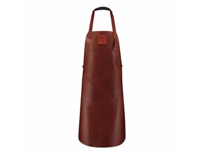 Classic XL Leren schort Cognac