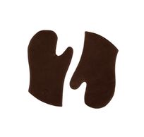 Gants de cuisine cuir de vachette Marron foncé (lot de 2) 