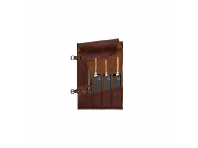 Messenrol 5 messen runderleer Donkerbruin