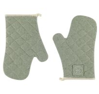 Gants four coton recyclé Pistachio lot de 2 