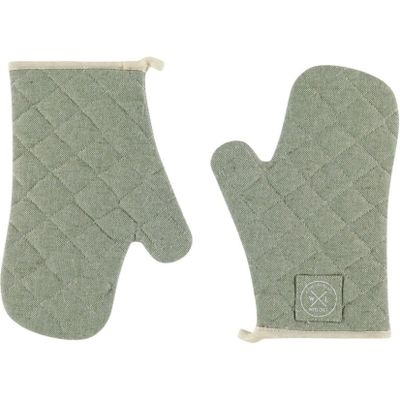 Gants four coton recyclé Pistachio lot de 2 