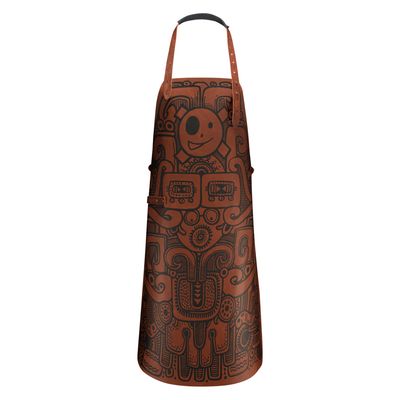 Barbacoa Getatoeëerd leren schort (limited edition) cognac  Witloft