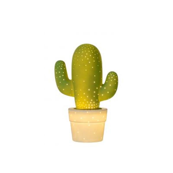 Lucide CACTUS - Tafellamp - Ø 20 cm - E14 - Groen