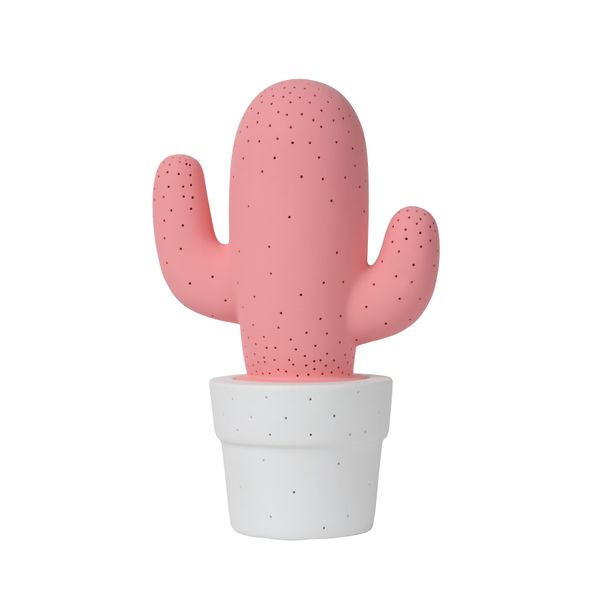 Lucide CACTUS - Tafellamp - Ø 20 cm - E14 - Roze