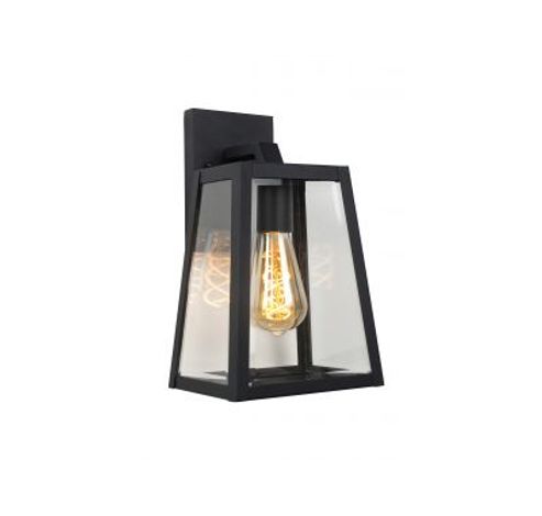 MATSLOT - Wandlamp Buiten - E27 - IP23 - Zwart  Lucide