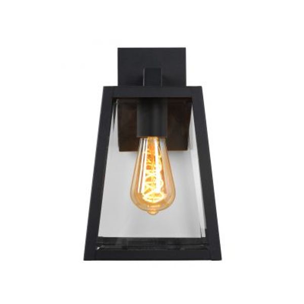 Lucide MATSLOT - Wandlamp Buiten - E27 - IP23 - Zwart