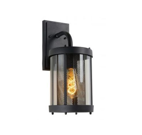 MAKKUM - Wandlamp Buiten - E27 - IP23 - Zwart  Lucide