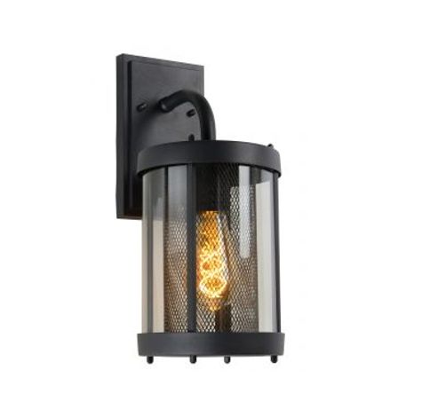 MAKKUM - Wandlamp Buiten - E27 - IP23 - Zwart  Lucide